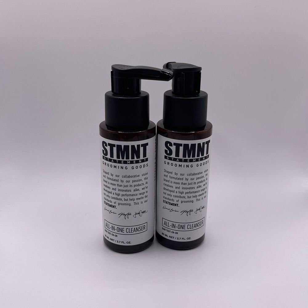 STMNT Statement Grooming Goods Men's All-In-One Mini Face Cleanser 2 PCS. Set